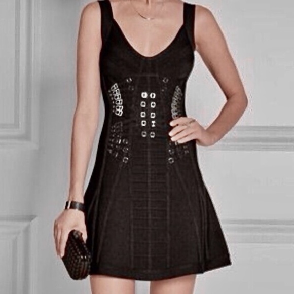Herve Leger little black dress L - Picture 3 of 7